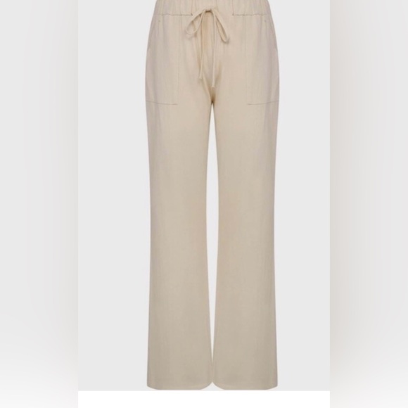 Chartou Collection  Women's Cream Wide Leg Pants - Picture 1 of 5
